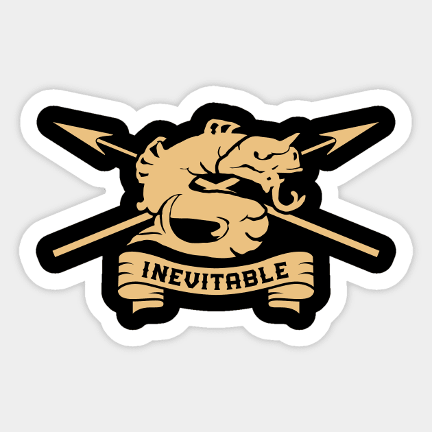 The Sea Beast Inevitable Sticker by Vault Emporium